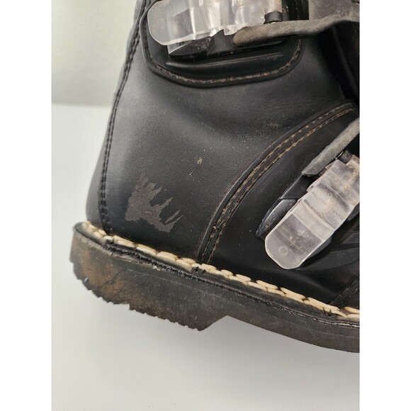 Answer Boys Racing Youth Boots Size 3 Show Lots Of Wear Please See Pictures - Picture 5 of 12